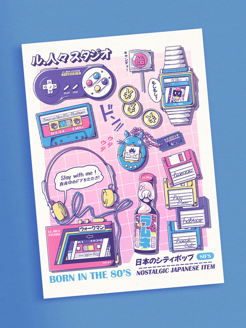 Born in the 80's - Carte Postale
