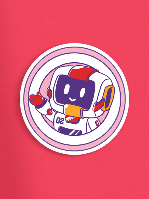Cute Robot - Sticker